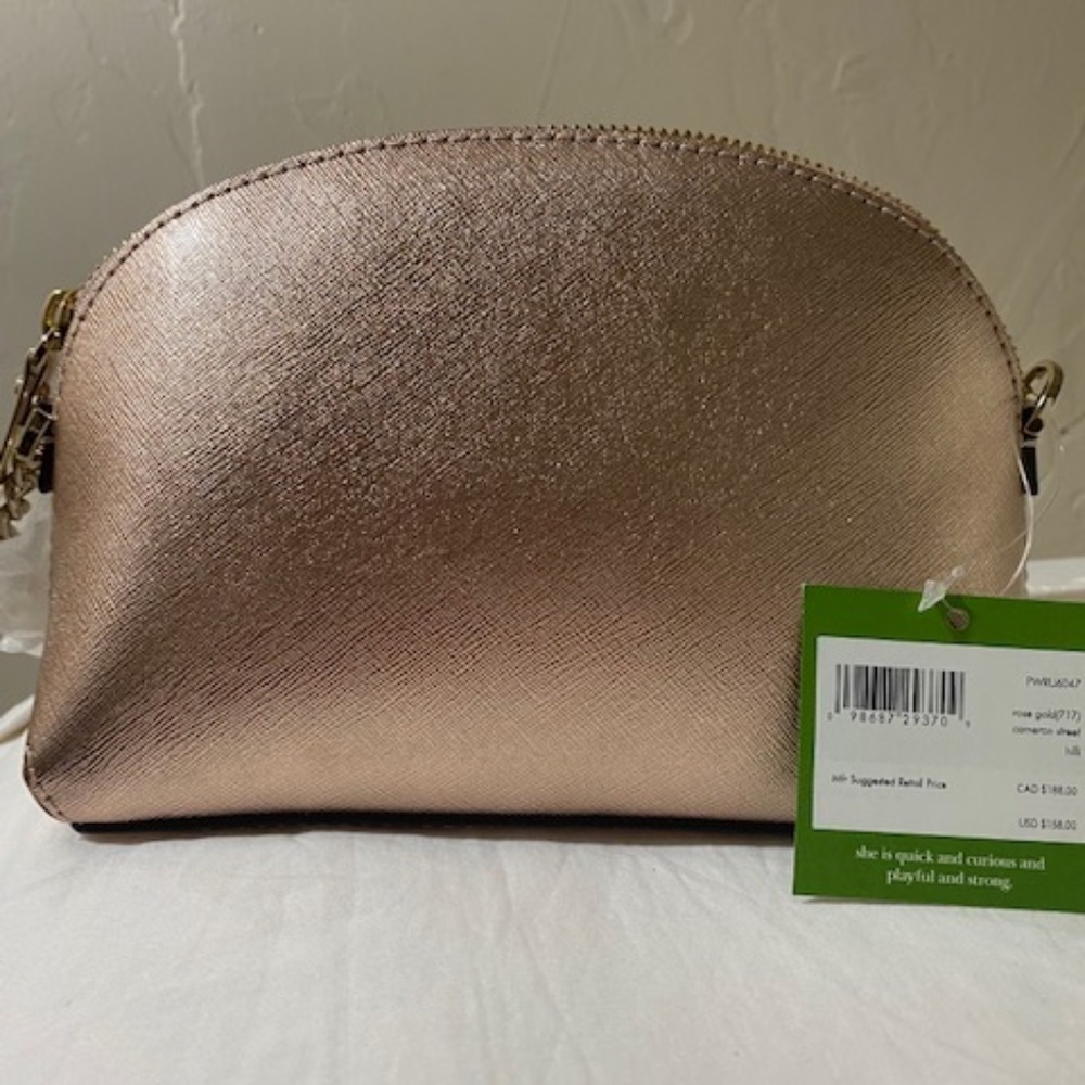 NWT Kate Spade New York Rose Gold Leather Purse - Picture 2 of 5